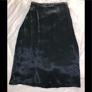 Babaton 100% silk midi skirt